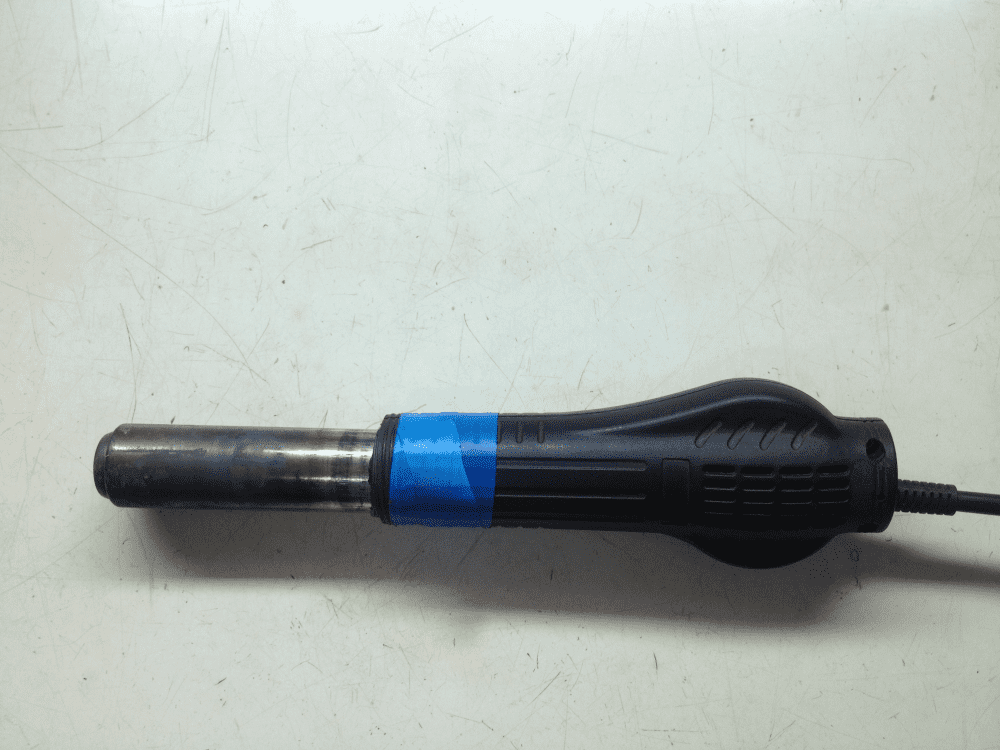 Lukey 852D+FAN - сгоревший фен - синяя изолента