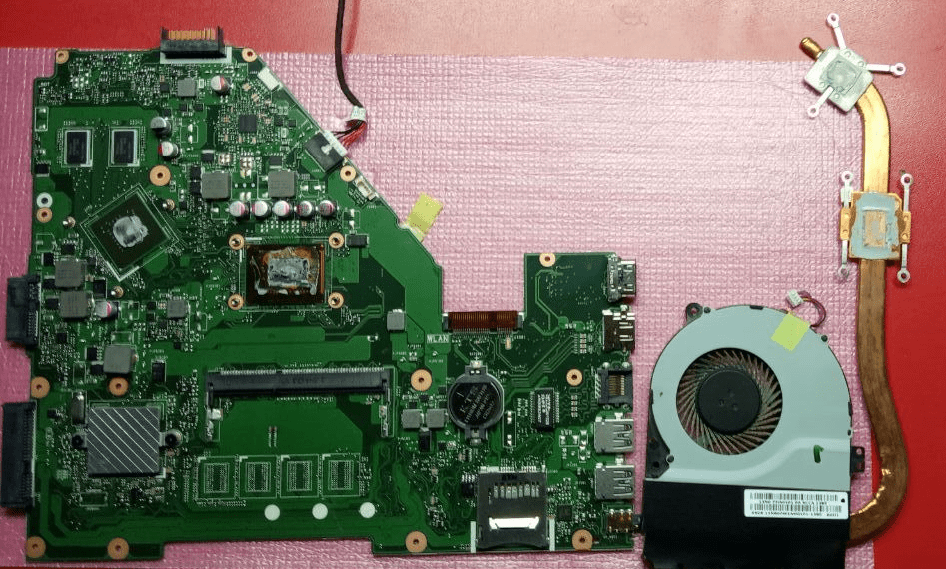 Чистка ноутбука Асус R513CL X550CL после ремонта