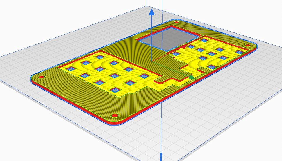 3D модель корпуса клавиатуры для 
bosch acs 600